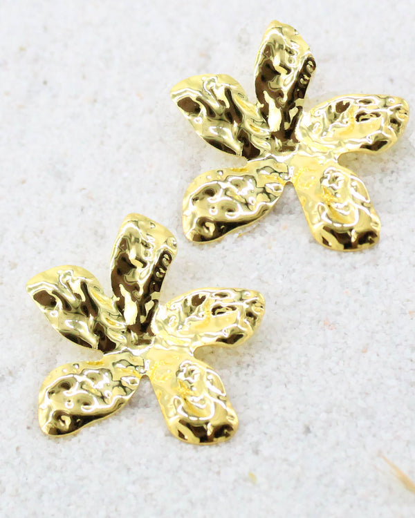 Aretes Orquidea Dorados