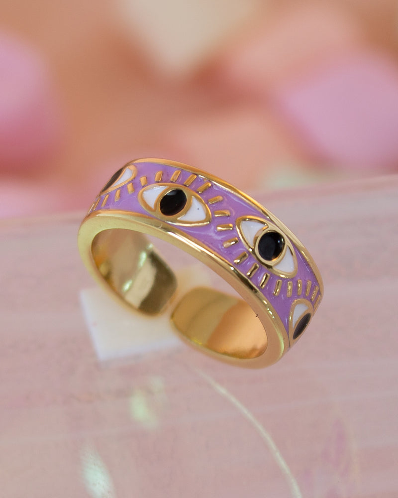 Anillo Morado Ojos