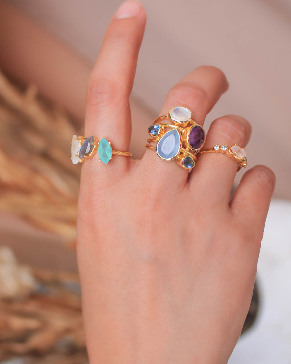 Anillos con gemas shops