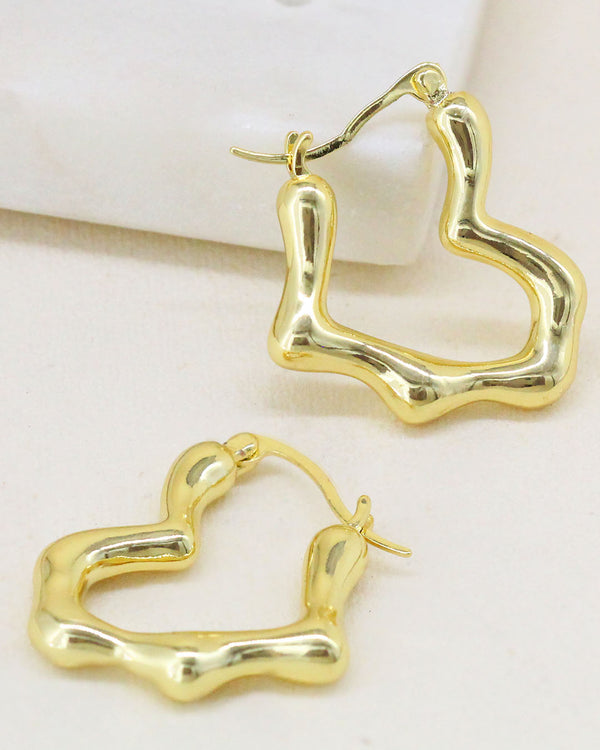 Aretes Corazon Derretido