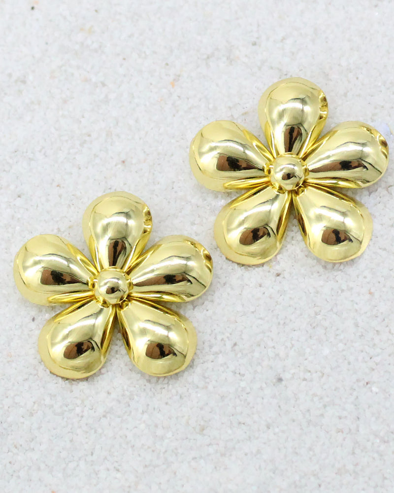 Aretes Flor Dorados