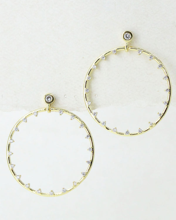 Aretes Circulo Zirconia