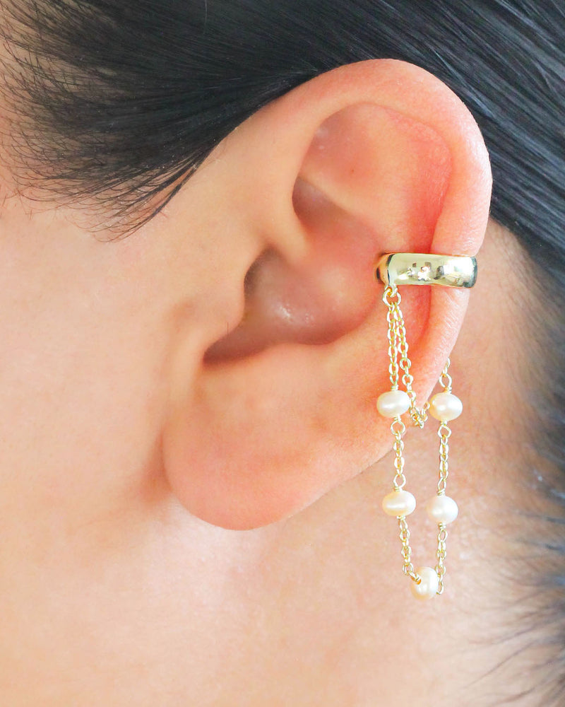 Earcuff Perlas