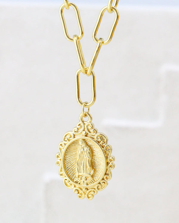 collar virgen vintage