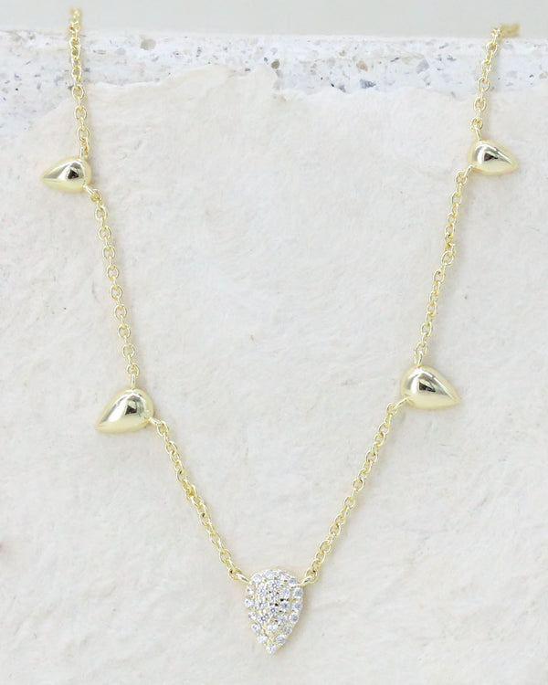 Collar Multi Gotas con Zirconias