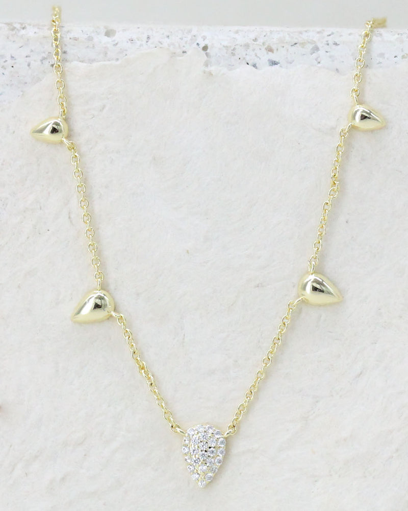 Collar Multi Gotas con Zirconias