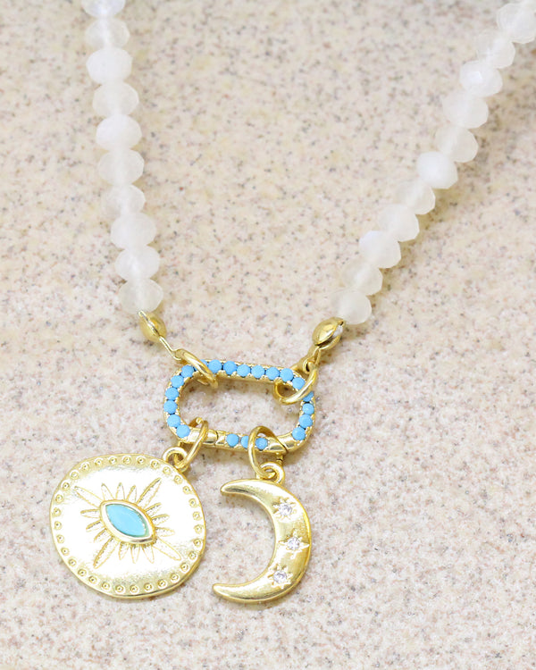 Collar Piedra Luna Charms