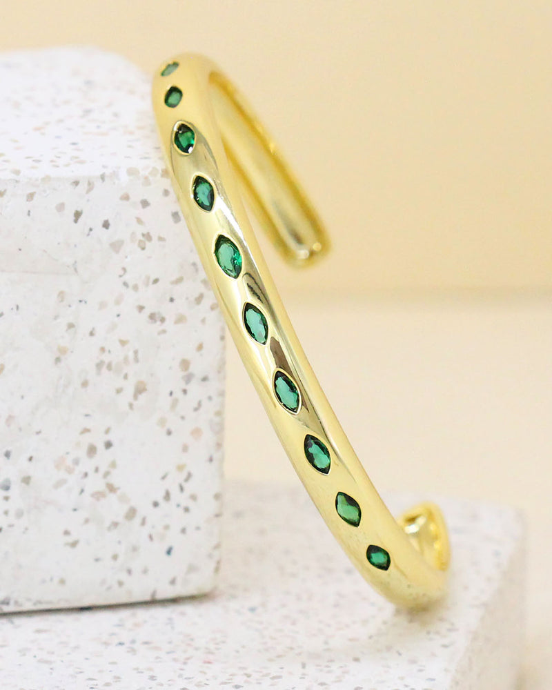 Pulsera Zirconias Verdes