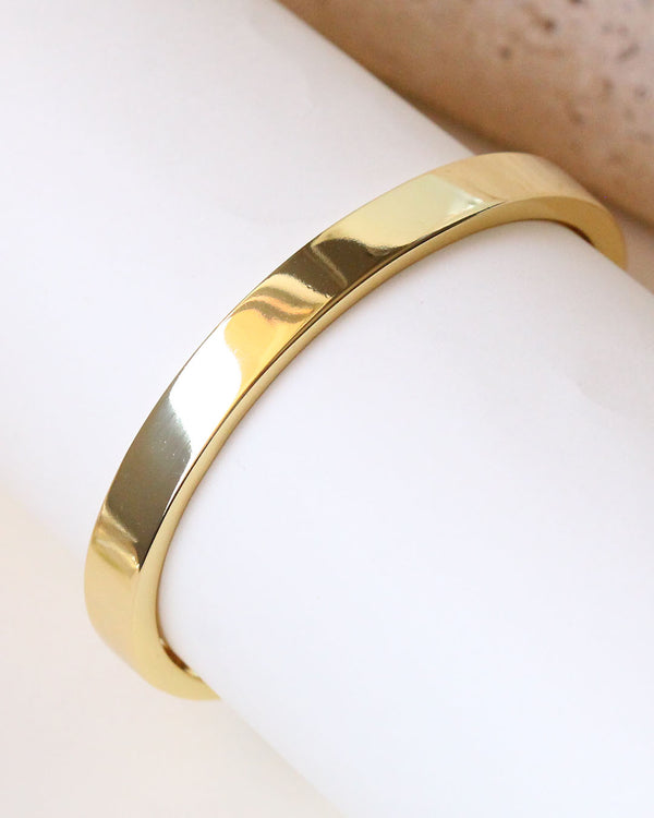 Bangle cadena Plateado